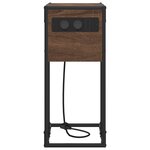 vidaXL Table de chevet Chêne marron 41.5 x 26 x 60.5 cm