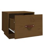 vidaXL Tables de chevet 2Pièces Marron miel 40x34x35cm Bois de pin massif