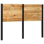 vidaXL Tête de lit 140 cm bois massif d'acacia et fer