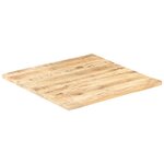 vidaXL Dessus de table Bois de manguier solide 25-27 mm 70x70 cm