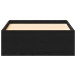 vidaXL Cadre de lit Chêne noir 90 x 190 cm Bois d'ingénierie