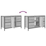 vidaXL Meuble sous-vasque avec tiroirs sonoma gris 90x34 5x60cm