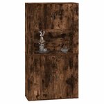 vidaXL Buffet haut Chêne fumé Bois d'ingénierie