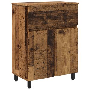 vidaXL Unité de vanité de salle de bain Bois ancien 60 x 35 x 80 cm