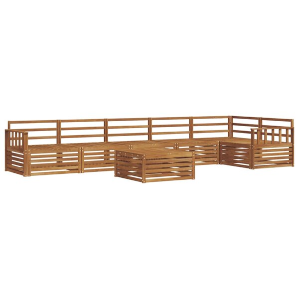 vidaXL Ensemble de canapés d'extérieur 7 pc Naturel