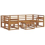vidaXL Ensemble de canapés d'extérieur 7 pc Naturel