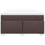 vidaXL Sommier à lattes de lit avec matelas Marron foncé 140x190 cm