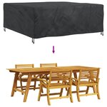 vidaXL Housse pour mobilier d'extérieur Noir 200 x 190 x 85 cm 420D