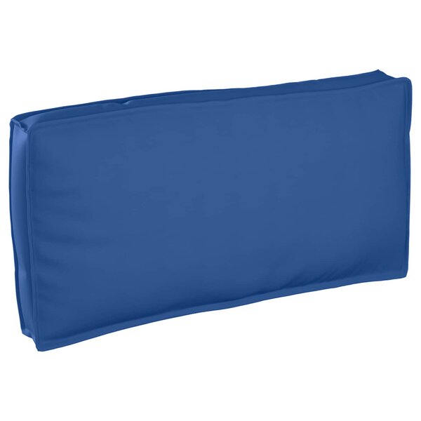vidaXL Coussin pour assise / dossier de palette avec oreiller Bleu royal