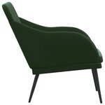 Banc banquette vert foncé 110 x 76 x 80 cm velours 02_0010639
