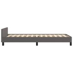 vidaXL Cadre de lit sans matelas gris 100x200 cm similicuir