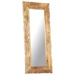vidaXL Miroir 110x50 cm Bois de manguier massif