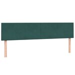 vidaXL Sommier à lattes de lit et matelas vert foncé 180x220cm velours