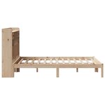 vidaXL Lit bibliothèque sans matelas 135x190 cm bois de pin massif