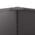 vidaXL Jardinière Noir 120 x 120 x 50 cm Acier