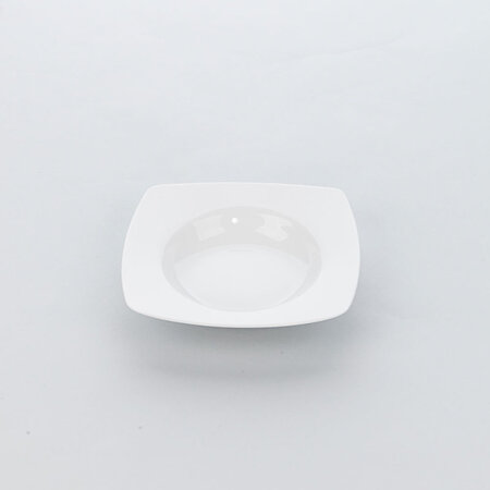 Assiette creuse porcelaine carrée apulia l 210 mm - lot de 6 - stalgast - porcelaine210 210x40mm