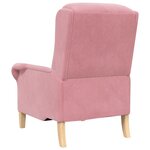 vidaXL Fauteuil Rose Poussiéreux Rose Poussiéreux