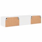 vidaXL Cabinet en Bois avec tiroir Blanc brillant 150 x 39 x 30 cm