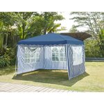 CAM Tonnelle de jardin - Structure en métal - 3 x 3 x 2,5 m