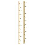 vidaXL Casier à vin mural pour 12 bouteilles Doré Fer