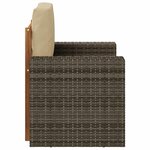 vidaXL Sofa de milieu extérieur Bois d'Acacia Massif Naturel