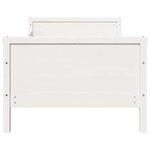 vidaXL Cadre de lit Blanc 80 x 200 cm Bois d'ingénierie