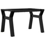 vidaXL Pieds de table basse cadre en Y 60x40x38 cm fonte
