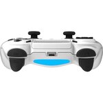 Manette Sans Fil Blanche avec Prise Jack pour casque et boutons lumineux pour PS4