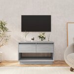 vidaXL Meuble TV Sonoma gris 70x41x44 cm Aggloméré