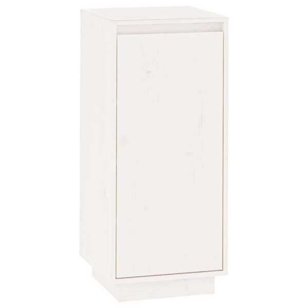 vidaXL Armoire à chaussures Blanc 35x35x80 cm Bois de pin massif