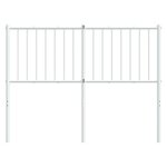 vidaXL Tête de lit de remplacement métal blanc 120 cm