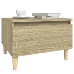 vidaXL Tables d'appoint 2 Pièces Chêne sonoma 50x46x35 cm Bois ingénierie
