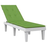vidaXL Coussin de chaise longue vert mélangé (75+105) x 50 x 4 cm tissu