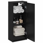 vidaXL Meuble de lavabo mural Chêne noir 35 x 20 x 81 cm