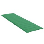 vidaXL Coussin de chaise longue vert 200x60x3 cm tissu oxford