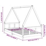 vidaXL Cadre de lit pour enfants 90x200 cm bois de pin massif