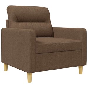 vidaXL Fauteuil Marron 60 cm Tissu