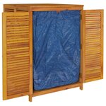 vidaXL Boîte de rangement de jardin 140x87x104 cm bois massif d'acacia