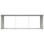 vidaXL Jardinière Ivoire 195 x 100 x 45 cm Acier galvanisé