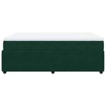 vidaXL Sommier à lattes de lit et matelas Vert foncé 140x200cm Velours