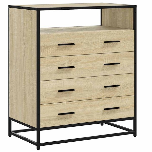 vidaXL Commode chêne sonoma 70x41x83 5 cm bois d'ingénierie