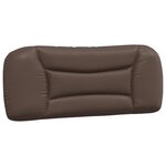 vidaXL Lit avec matelas Hvar marron 100x200 cm similicuir