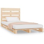 vidaXL Cadre de lit sans matelas 100x200 cm bois massif de pin