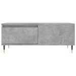 vidaXL Table basse Gris béton 90x50x36 5 cm Bois d'ingénierie