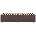 vidaXL Cadre de lit sans matelas marron foncé 80x200 cm tissu