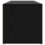 vidaXL Banc à chaussures Chêne noir 102 x 35 x 35 cm Bois d'ingénierie