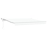 vidaXL Auvent rétractable Blanc 400 × 300 cm Polyester