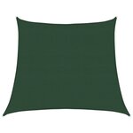 vidaXL Voile d'ombrage 160 g/m² Vert foncé 4/5x4 m PEHD