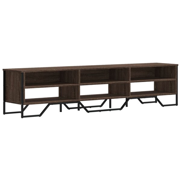 vidaXL Meuble TV chêne marron 180x34x41 cm bois d'ingénierie
