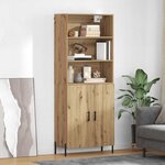 vidaXL Haut Armoire Chêne artisanal 69 5 x 32 5 x 180 cm